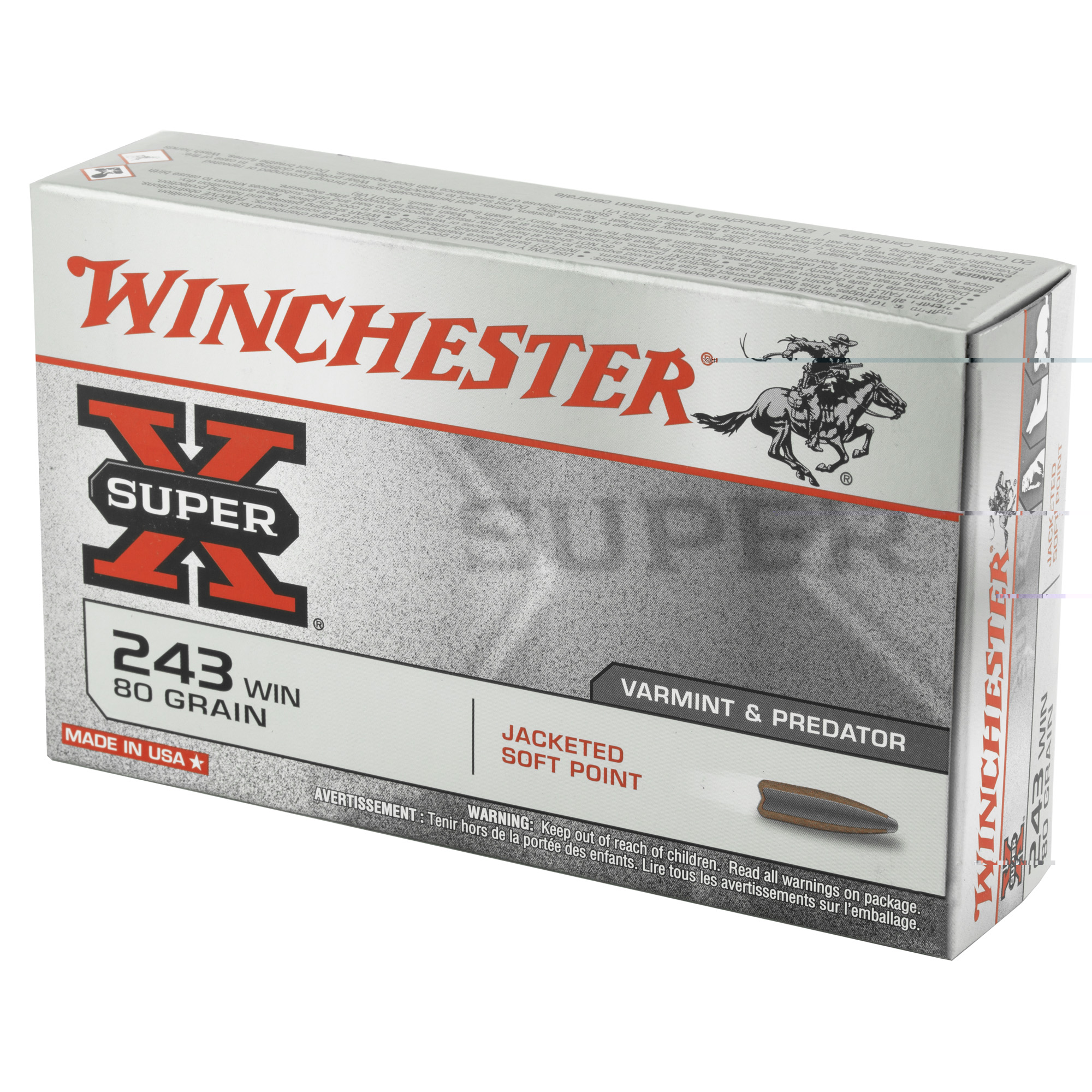 Winchester Sprx 243 Winchester 80gr Jsp - Image 3