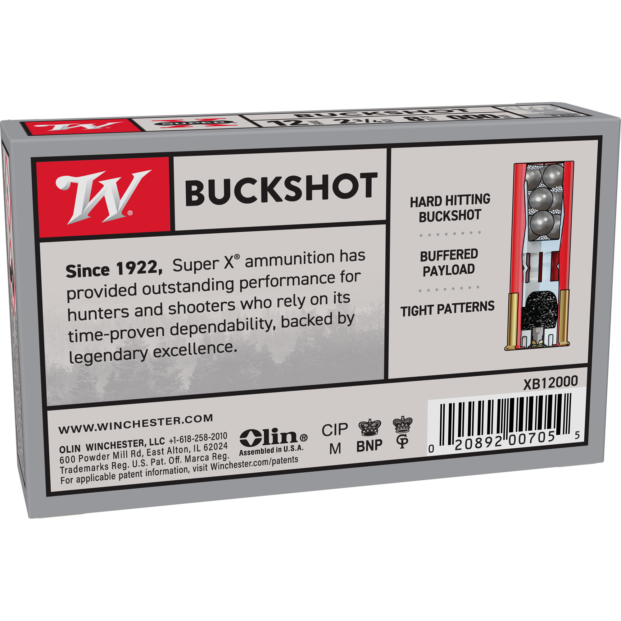 Winchester Superx 12ga 2.75 00bk 9pel - Image 4
