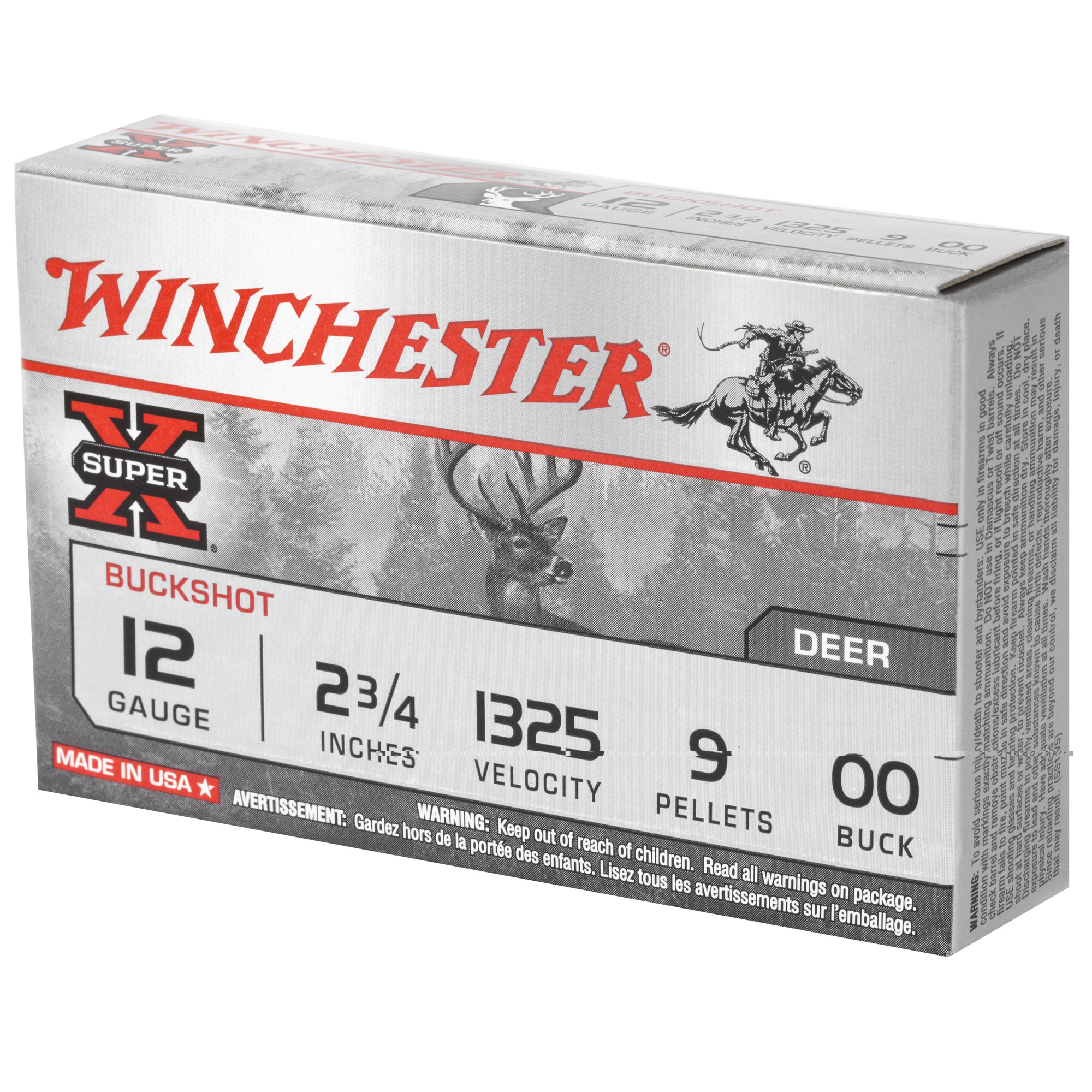 Winchester Superx 12ga 2.75 00bk 9pel - Image 3