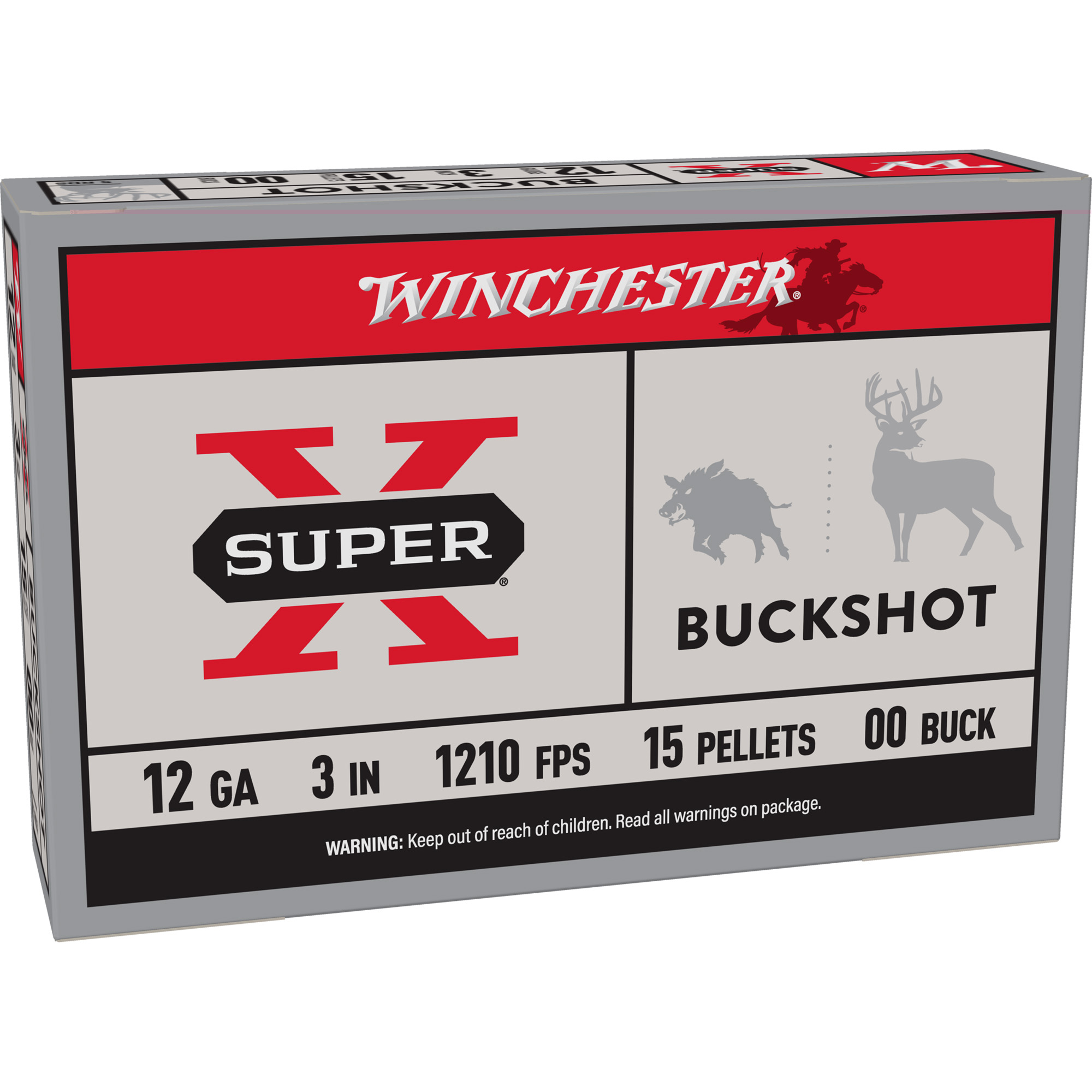 Winchester Superx 12ga 3" 00bk 15p