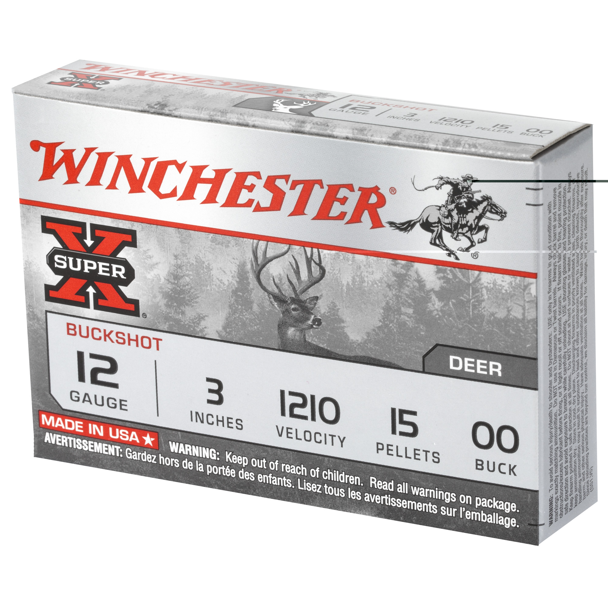 Winchester Superx 12ga 3" 00bk 15p - Image 3