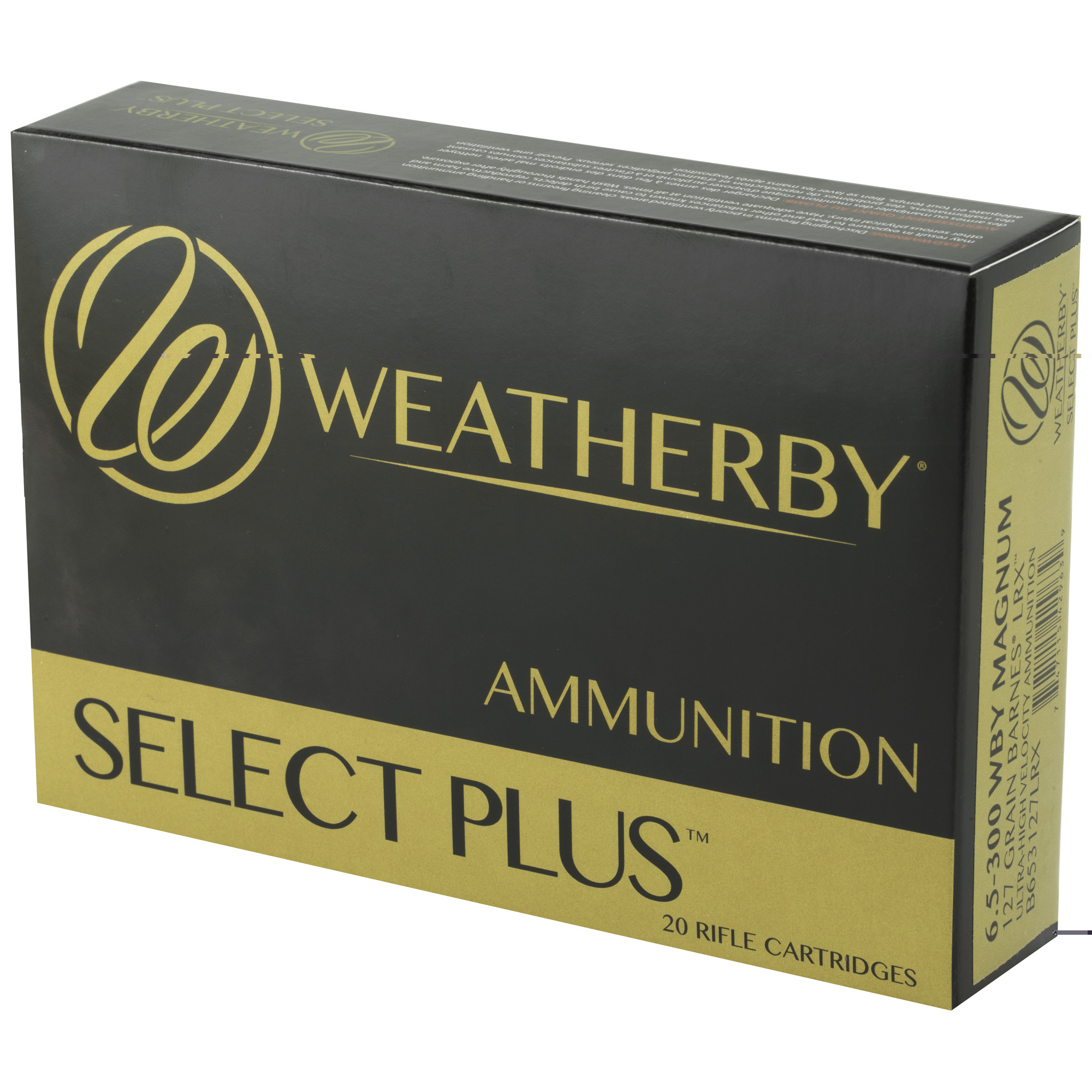 Weatherby Ammo 6.5-300Weatherby 127gr Lrx - Image 3